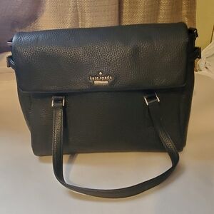 Kate Spade Holden Street Leslie Bag. Black Leather.